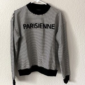 ellandemm sold out parisienne striped long sleeve shirt